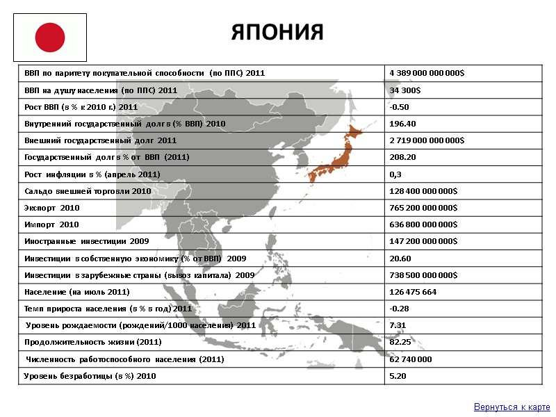 Вернуться к карте ЯПОНИЯ